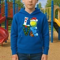 Christmas Tennis Players Lovers Xmas Kids Hoodie thumb 2