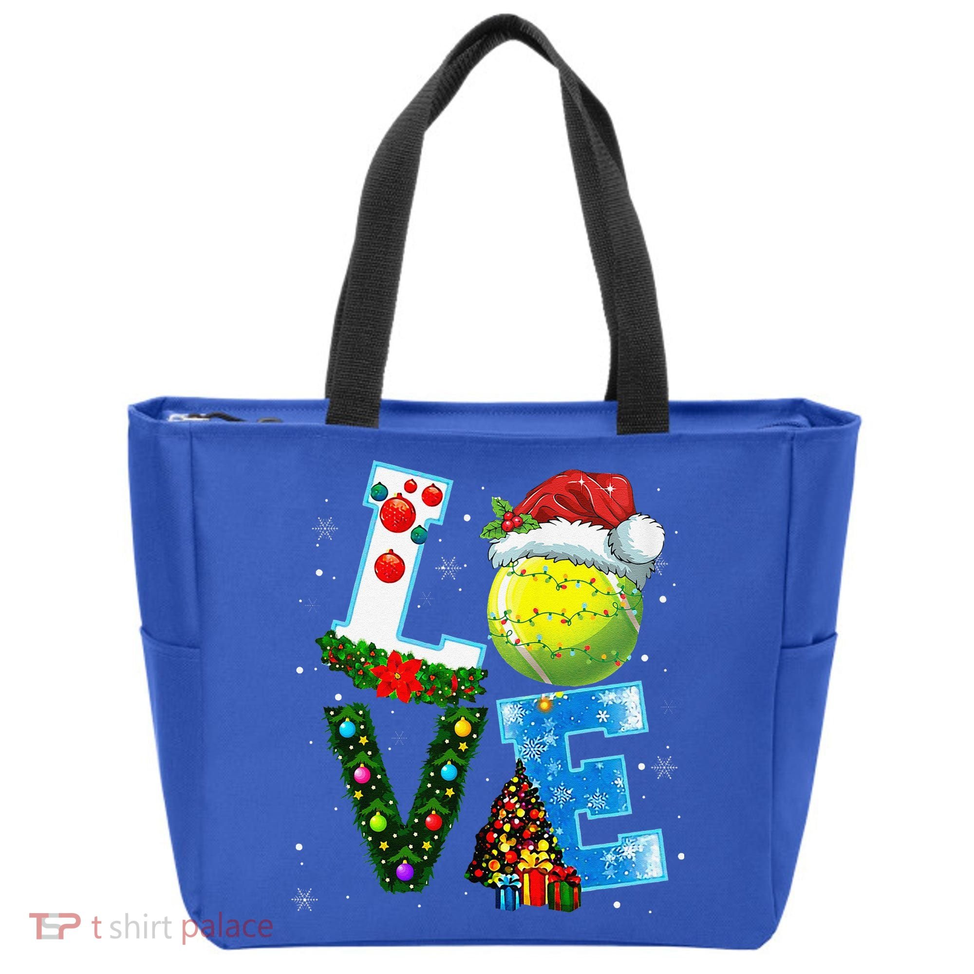 Christmas Tennis Players Lovers Xmas Tote Bag