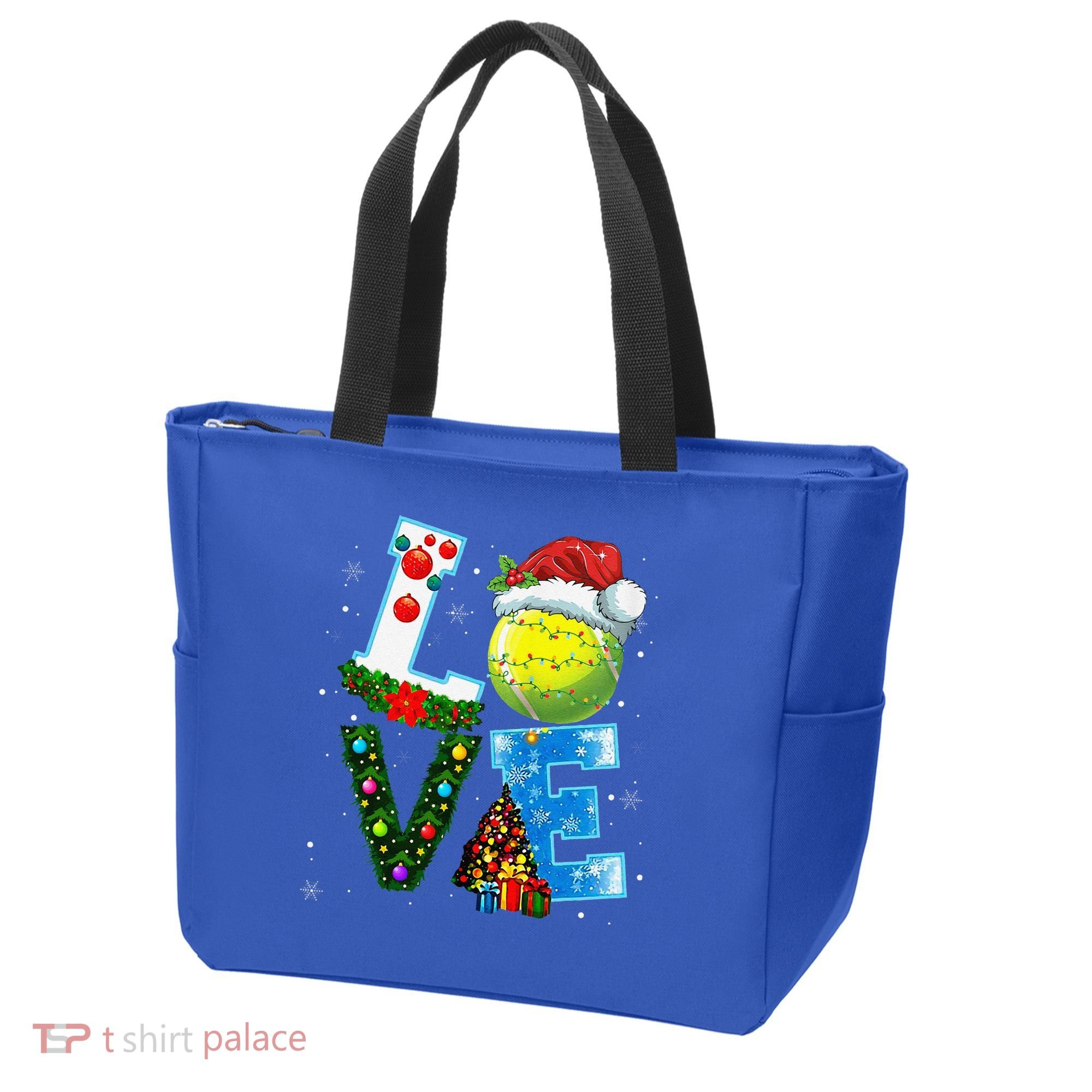 Christmas Tennis Players Lovers Xmas Tote Bag