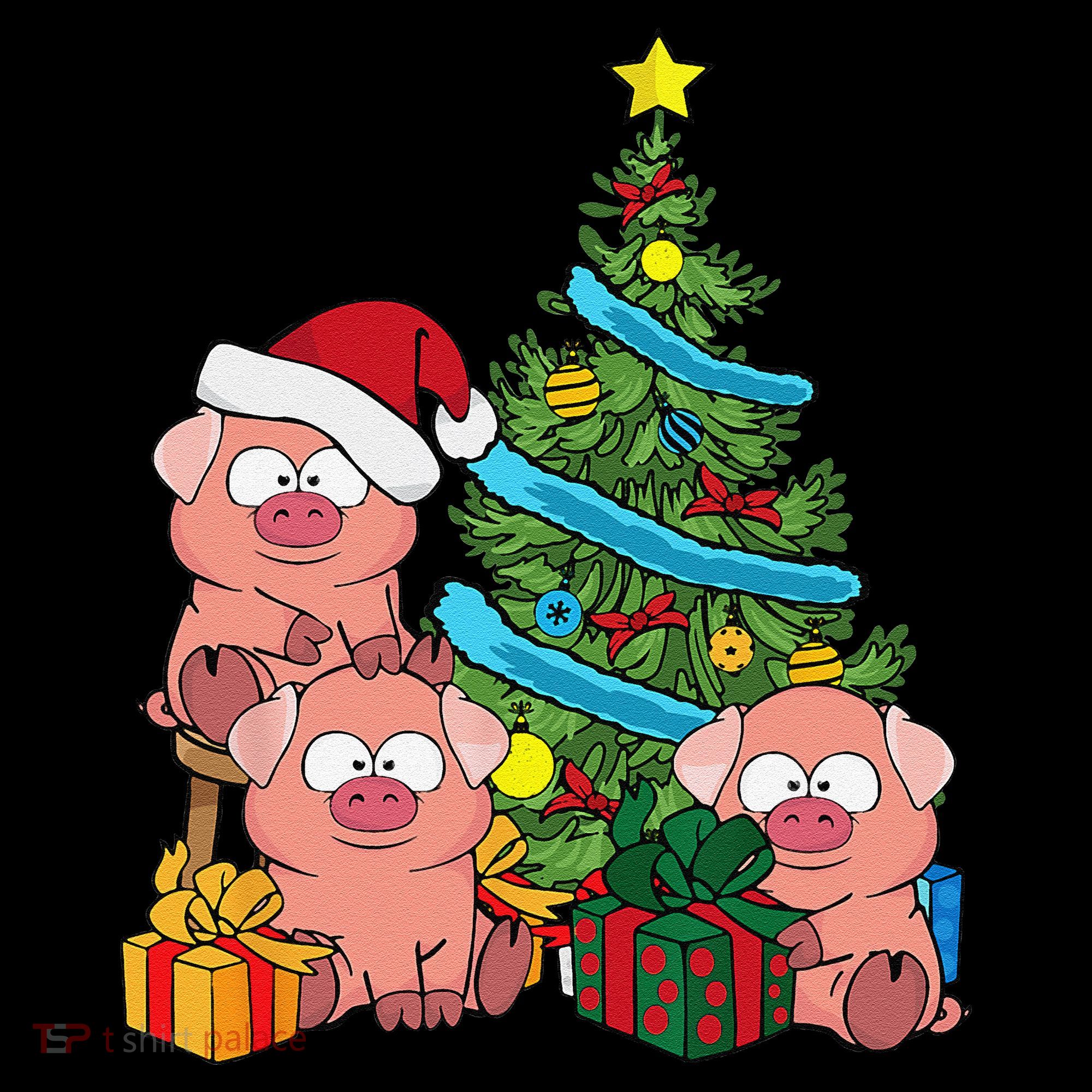 Christmas Tree Pig Lover Farm Animals Swine Pig Coffee Mug