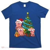 Christmas Tree Pig Lover Farm Animals Swine Pig T-Shirt thumb 0
