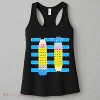 Coastal Teacher Pencils Stripes Back To School Gift Women's Tank Top thumb 3