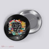 Cute The Places You'll Go Reading Book Fan Button thumb 0