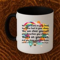 Cute The Places You'll Go Reading Book Fan Coffee Mug thumb 2