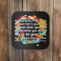 Cute The Places You'll Go Reading Book Fan Coaster thumb 0