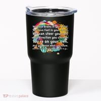 Cute The Places You'll Go Reading Book Fan Tumbler thumb 0