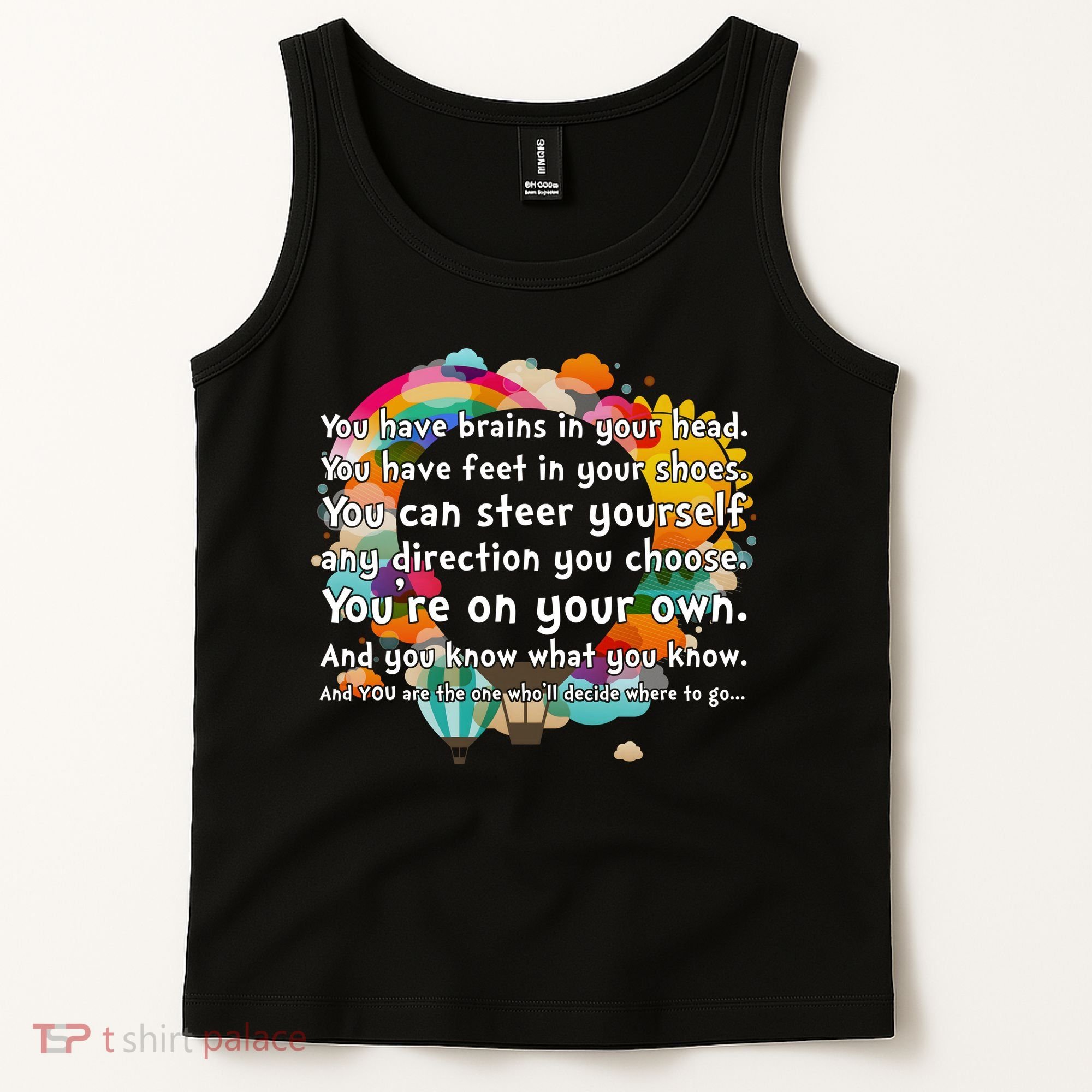 Cute The Places You'll Go Reading Book Fan Tank Top