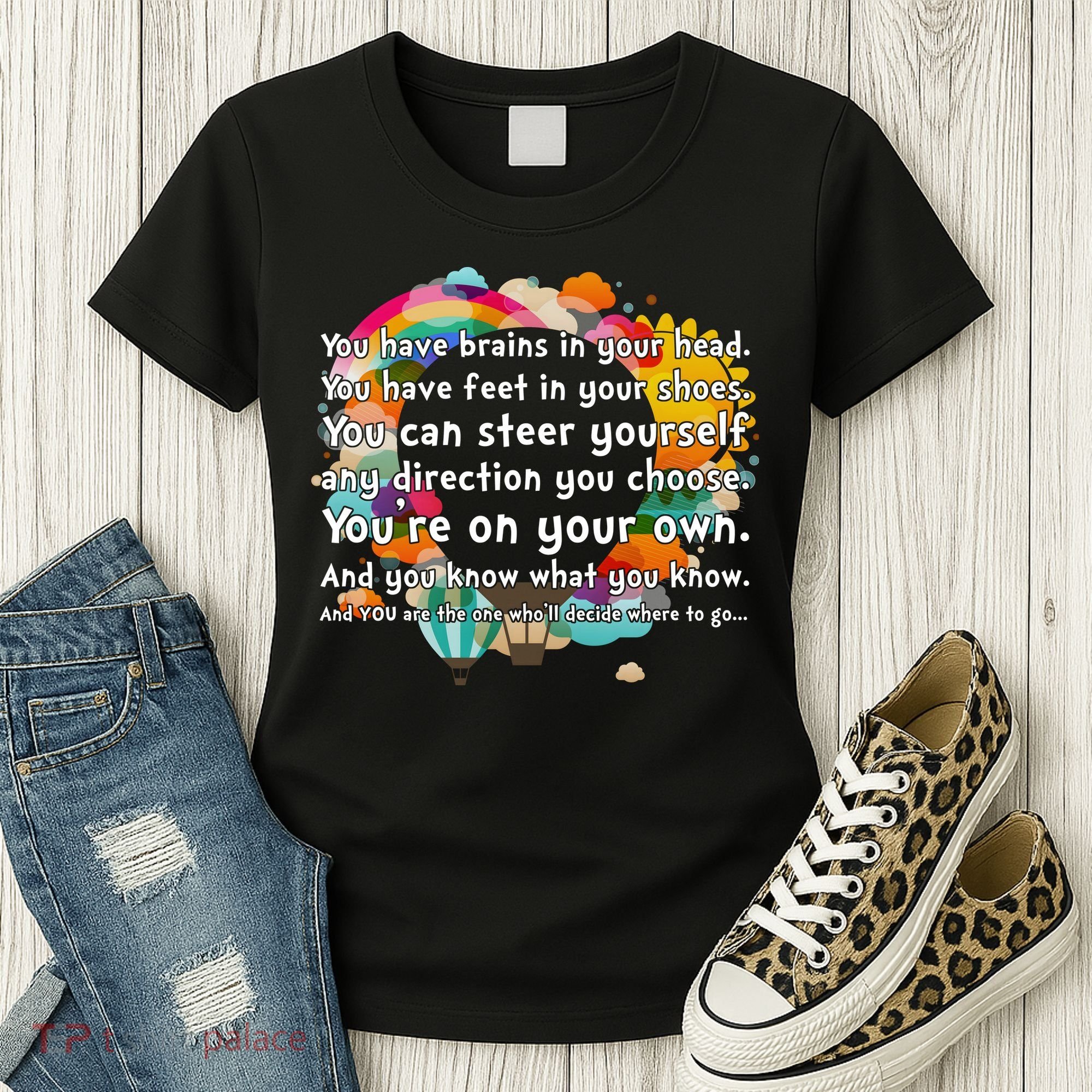 Cute The Places You'll Go Reading Book Fan Women's T-Shirt