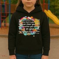 Cute The Places You'll Go Reading Book Fan Kids Hoodie thumb 3