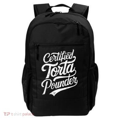 Certified Torta Pounder Funny Torta Pounder On Back Backpack