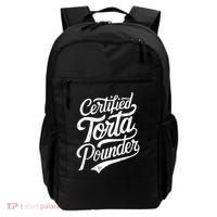 Certified Torta Pounder Funny Torta Pounder On Back Backpack thumb 0