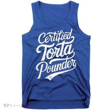 Certified Torta Pounder Funny Torta Pounder On Back Tank Top