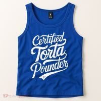 Certified Torta Pounder Funny Torta Pounder On Back Tank Top thumb 2