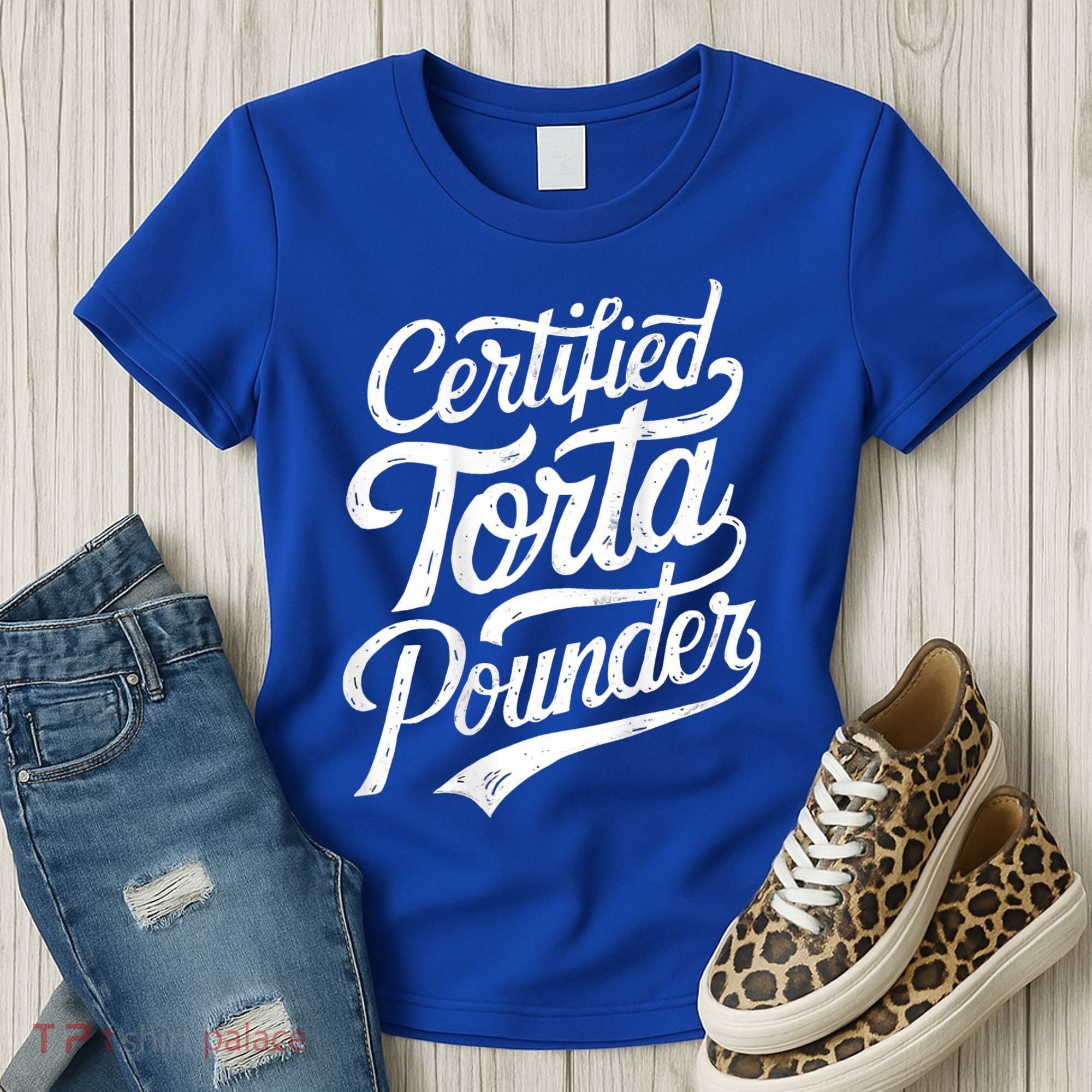 Certified Torta Pounder Funny Torta Pounder On Back Women's T-Shirt