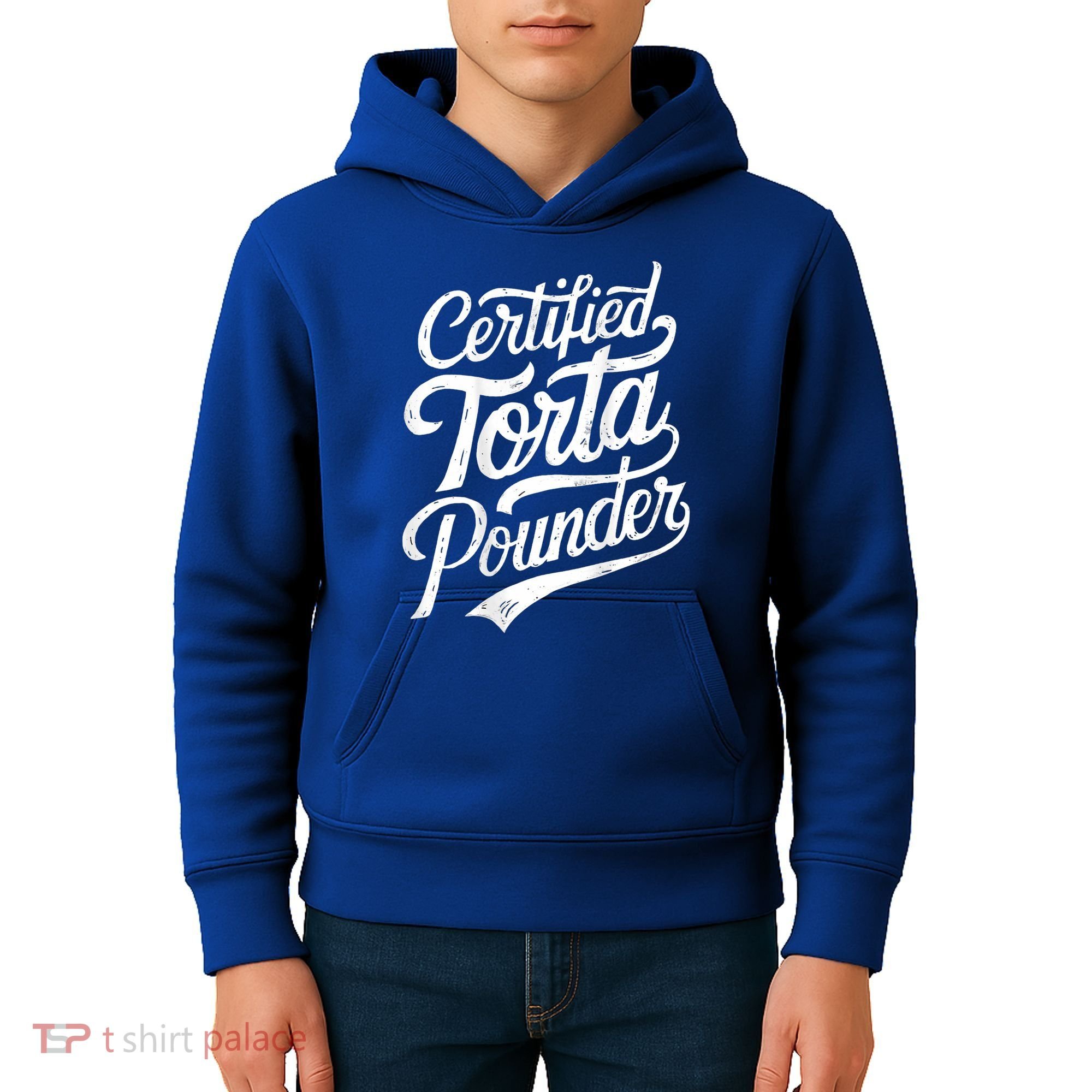 Certified Torta Pounder Funny Torta Pounder On Back Kids Hoodie