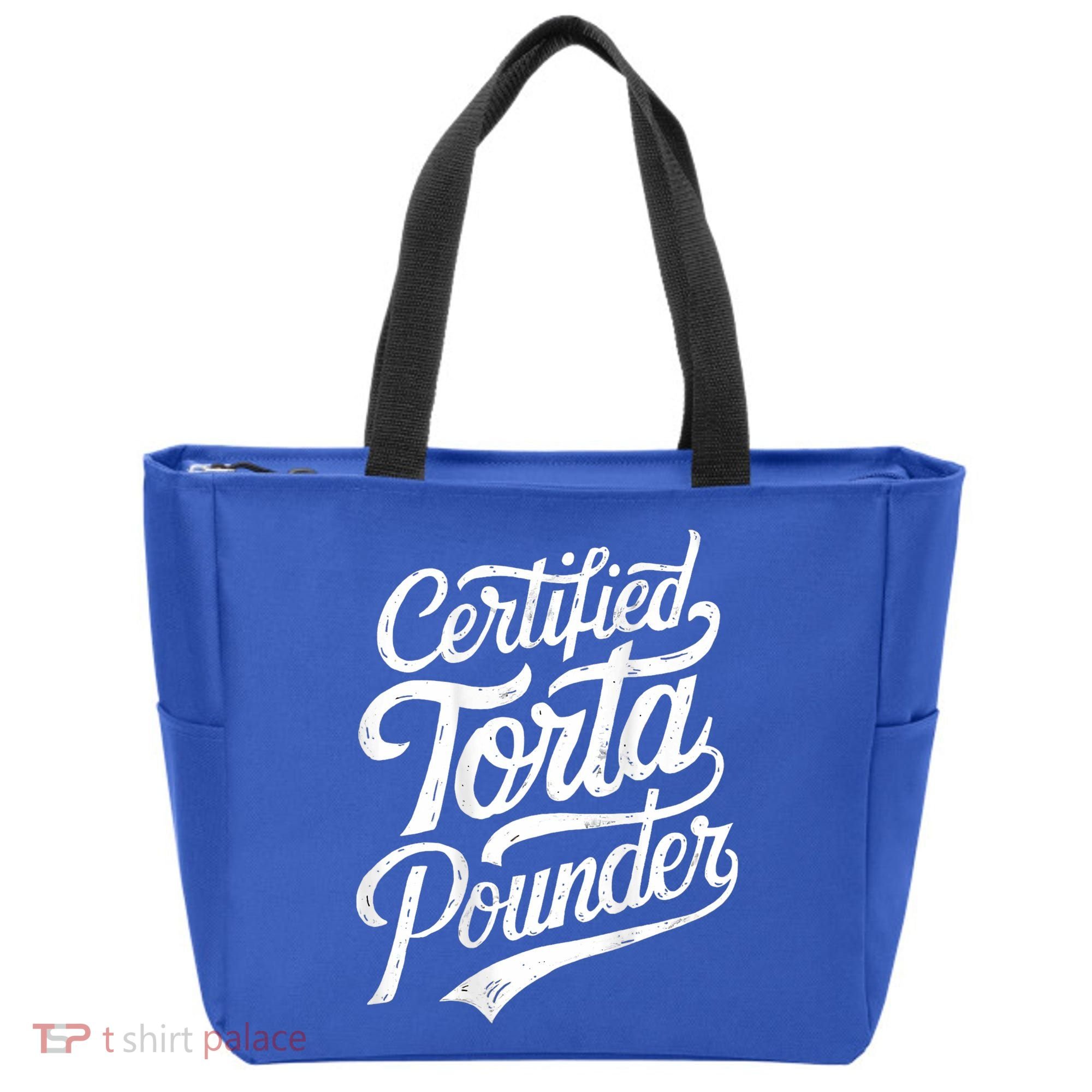 Certified Torta Pounder Funny Torta Pounder On Back Tote Bag