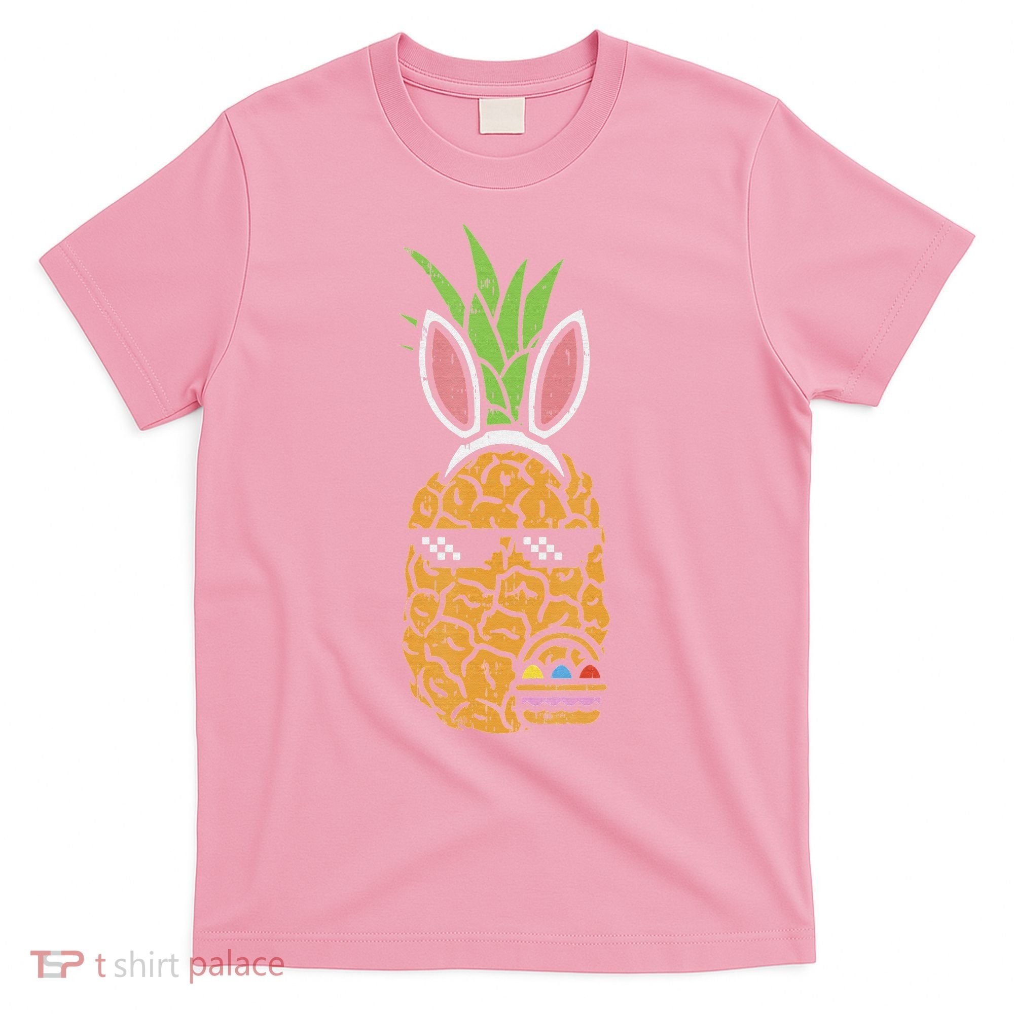 Cool Thug Pineapple Easter Bunny Eggs Fruit Lover Gift T-Shirt