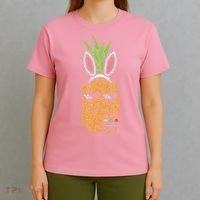Cool Thug Pineapple Easter Bunny Eggs Fruit Lover Gift T-Shirt thumb 4
