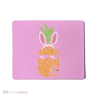 Cool Thug Pineapple Easter Bunny Eggs Fruit Lover Gift Mousepad