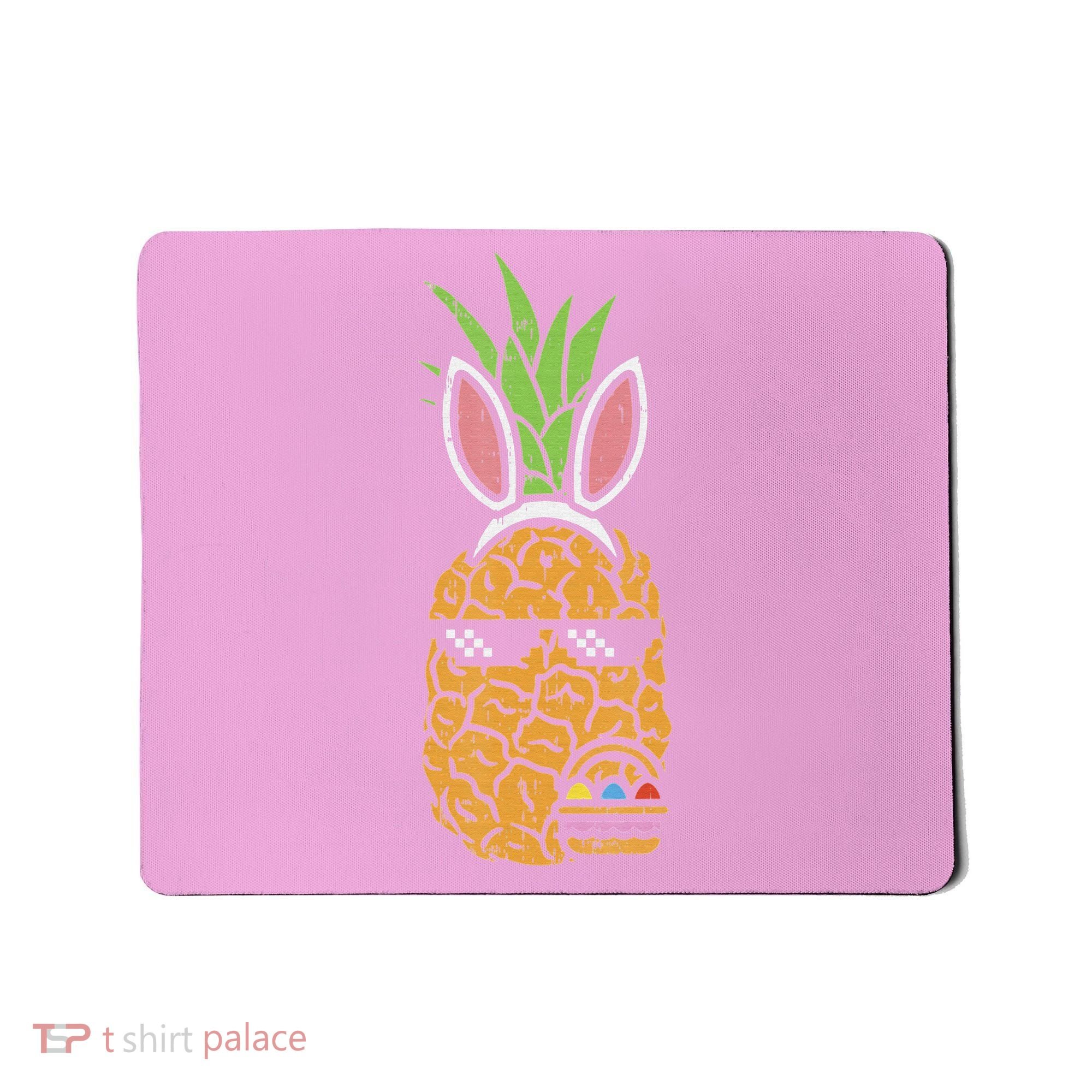 Cool Thug Pineapple Easter Bunny Eggs Fruit Lover Gift Mousepad