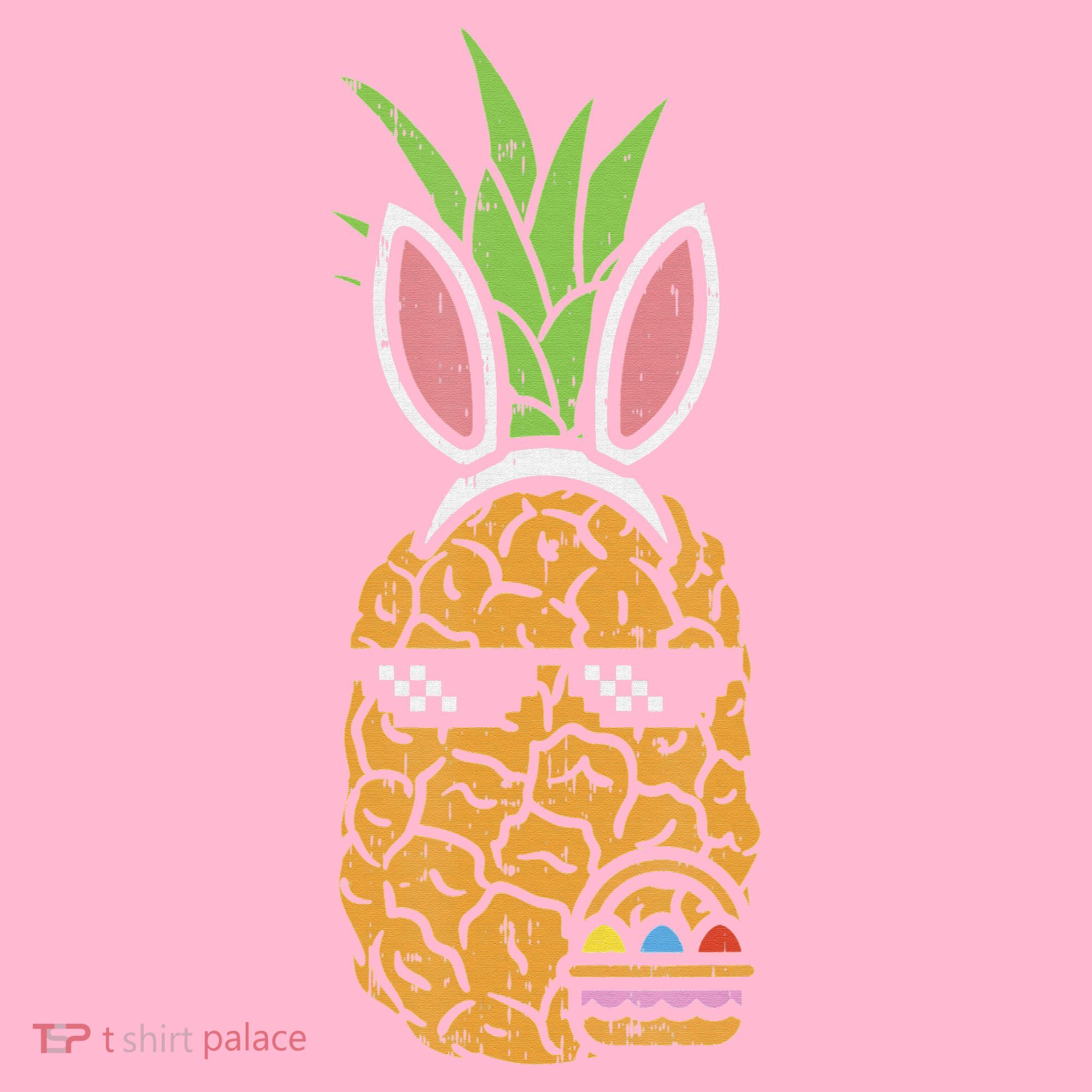 Cool Thug Pineapple Easter Bunny Eggs Fruit Lover Gift Kids T-Shirt
