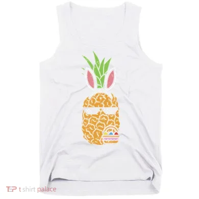 Cool Thug Pineapple Easter Bunny Eggs Fruit Lover Gift Tank Top