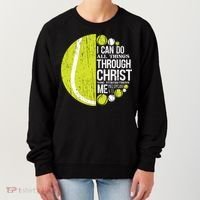 Christian Tennis Philippians 4:13 Gift Gift Women's Sweatshirt thumb 0