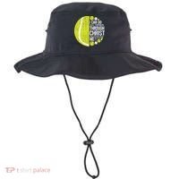 Christian Tennis Philippians 4:13 Gift Gift Bucket Hat thumb 0