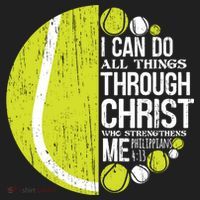 Christian Tennis Philippians 4:13 Gift Gift Beanie thumb 2
