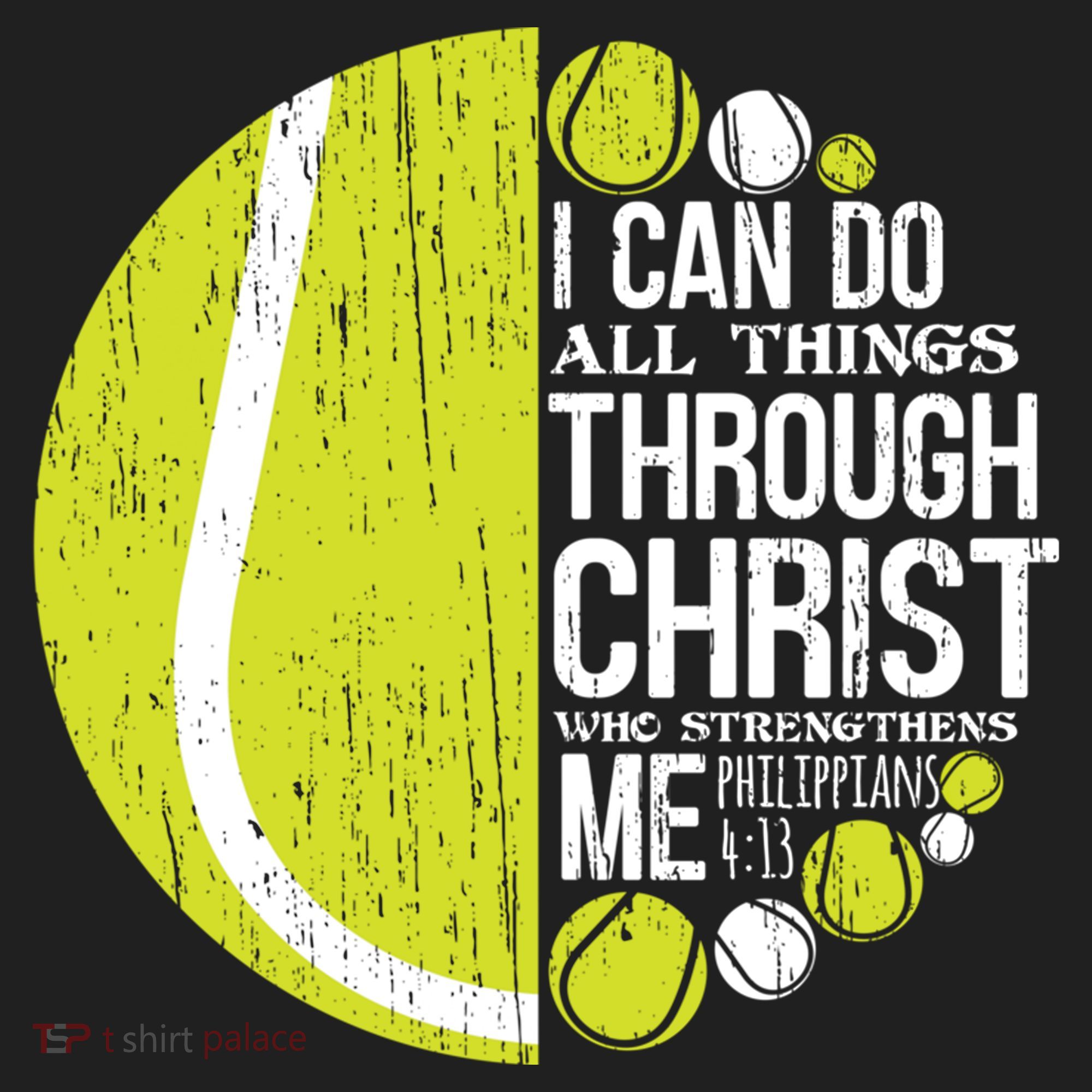 Christian Tennis Philippians 4:13 Gift Gift Beanie