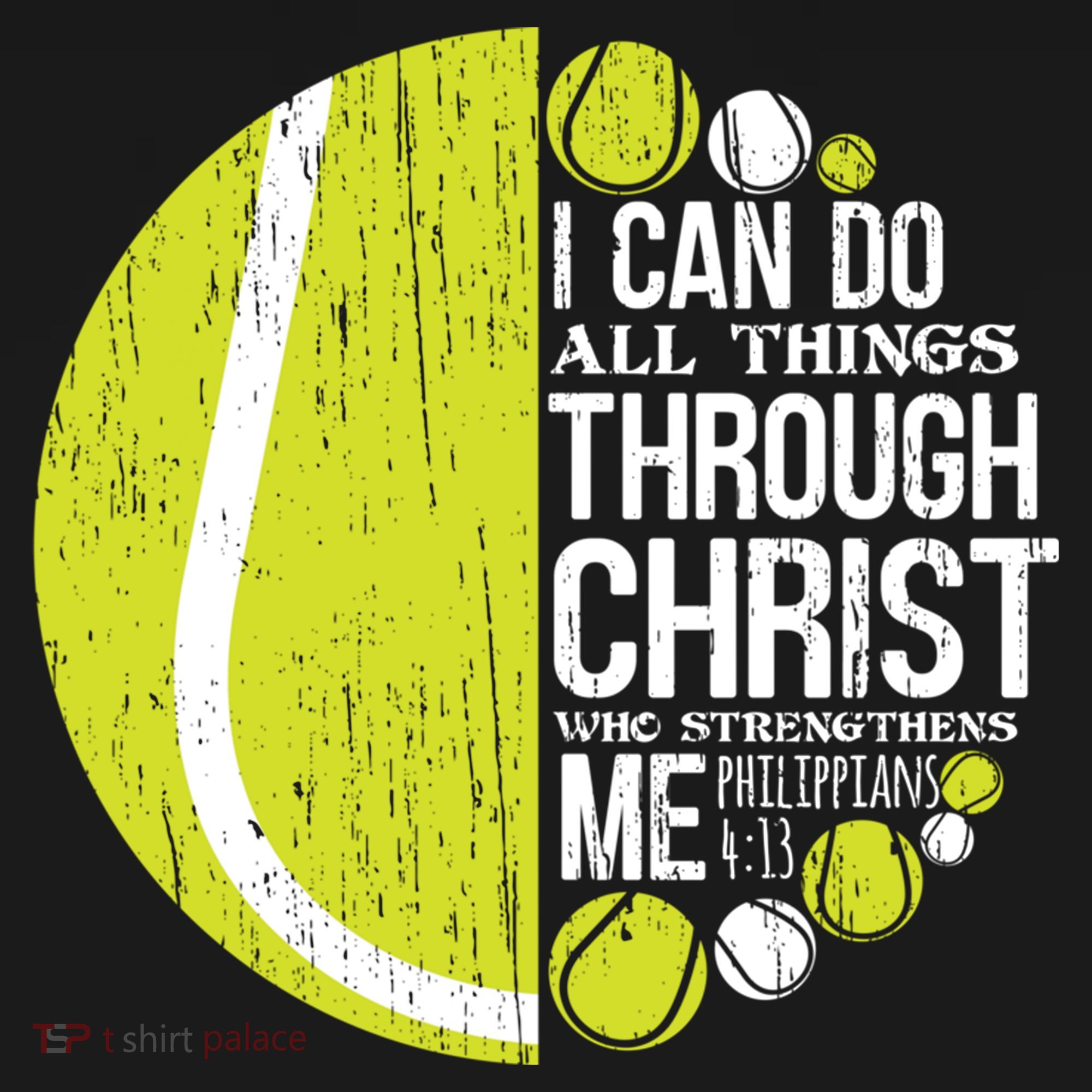 Christian Tennis Philippians 4:13 Gift Gift Women's Hoodie