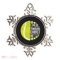 Christian Tennis Philippians 4:13 Gift Gift Ornament thumb 0