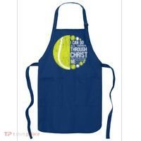 Christian Tennis Philippians 4:13 Gift Gift Apron thumb 0