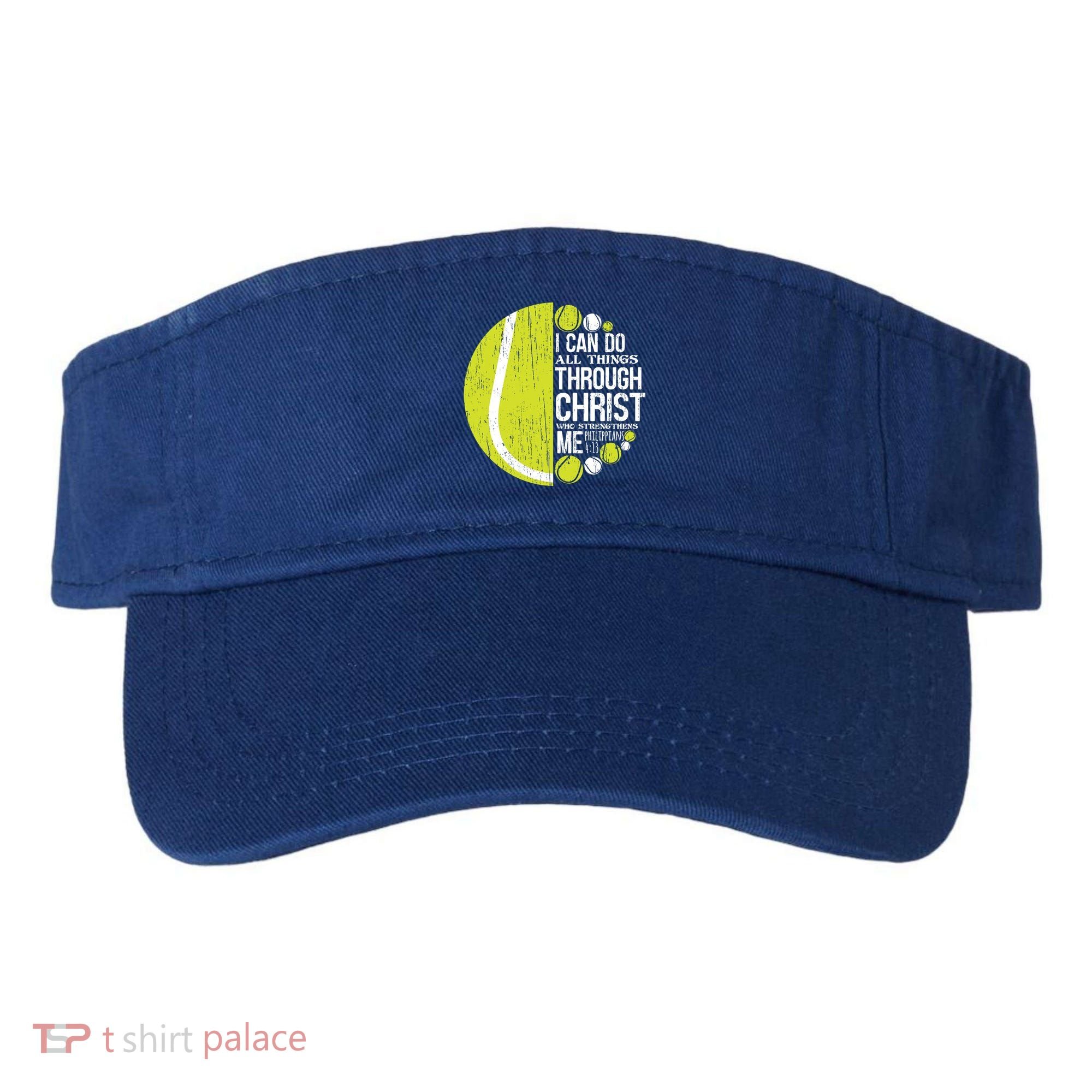 Christian Tennis Philippians 4:13 Gift Gift Visor