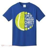 Christian Tennis Philippians 4:13 Gift Gift Kids T-Shirt thumb 0