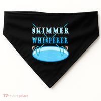 Cleaning The Pool Skimmer Whisperer Pool Guy USA-Made Doggie Bandana thumb 0