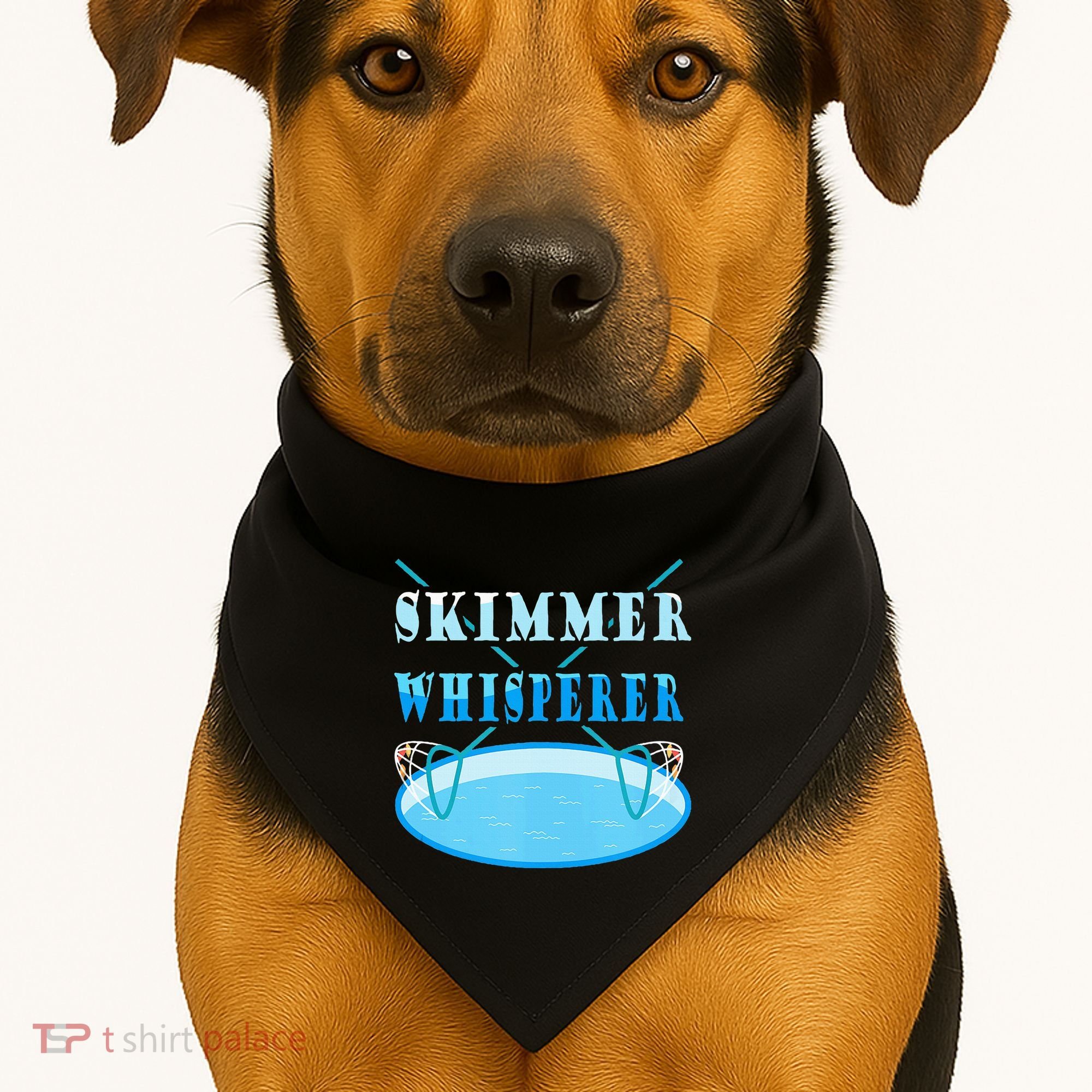 Cleaning The Pool Skimmer Whisperer Pool Guy USA-Made Doggie Bandana