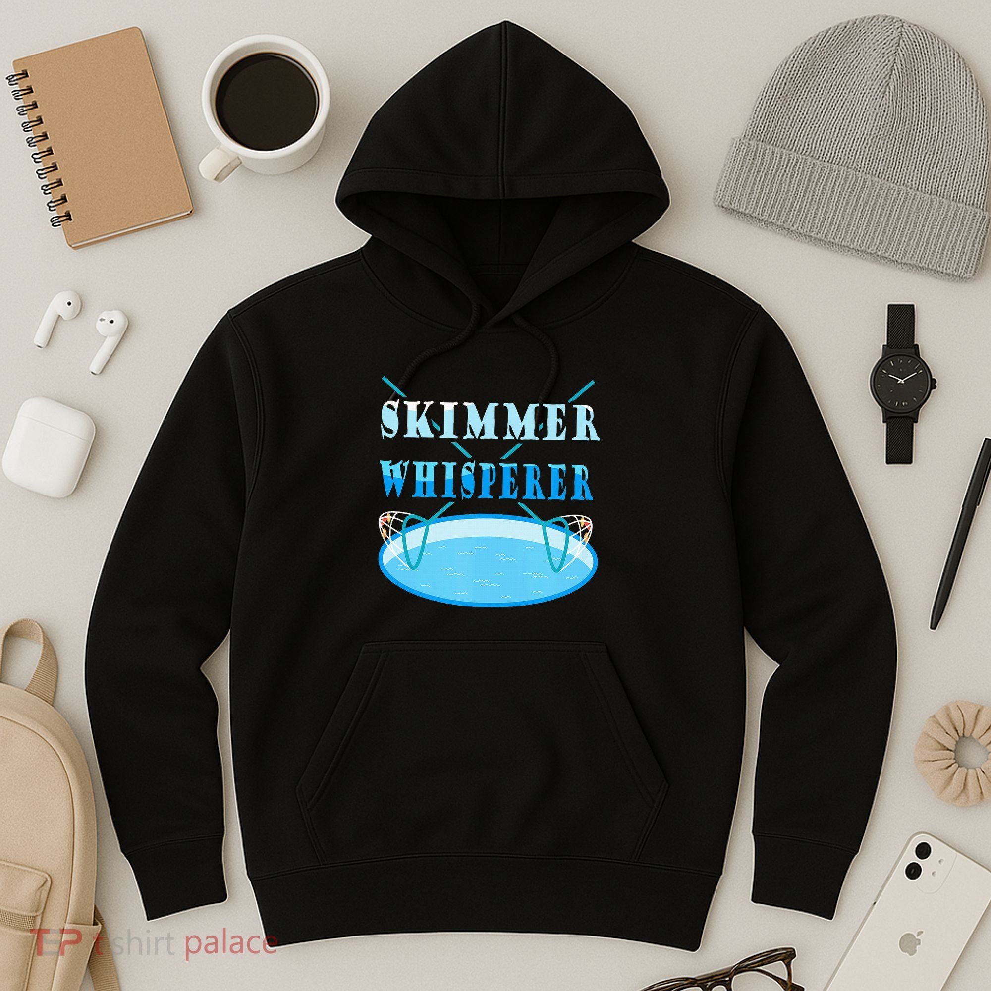Cleaning The Pool Skimmer Whisperer Pool Guy Hoodie