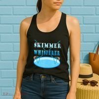 Cleaning The Pool Skimmer Whisperer Pool Guy Women's Tank Top thumb 2