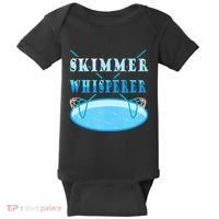 Cleaning The Pool Skimmer Whisperer Pool Guy Baby Bodysuit thumb 0