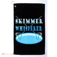 Cleaning The Pool Skimmer Whisperer Pool Guy Golf Towel thumb 0