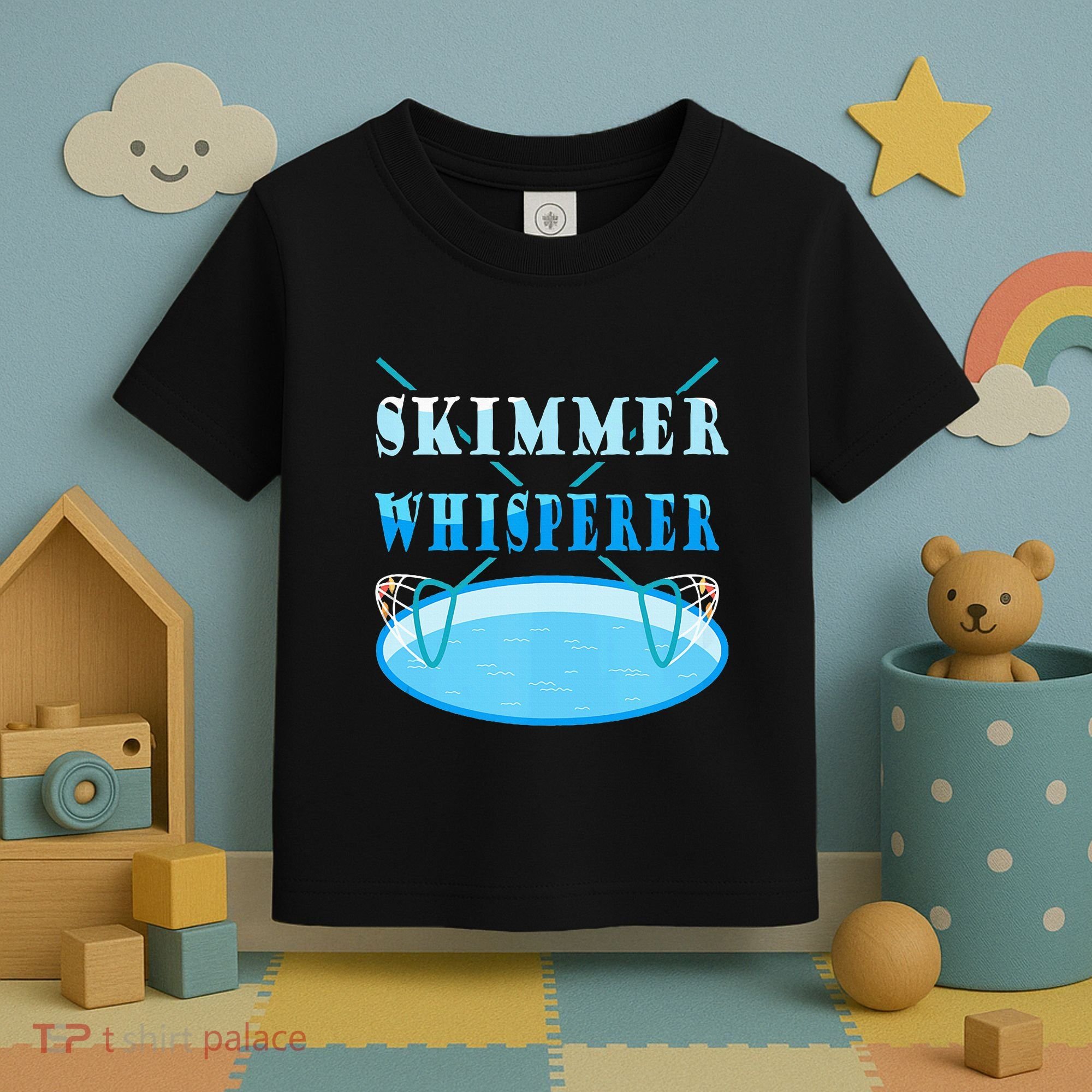 Cleaning The Pool Skimmer Whisperer Pool Guy Toddler T-Shirt