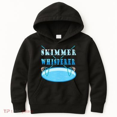Cleaning The Pool Skimmer Whisperer Pool Guy Kids Hoodie