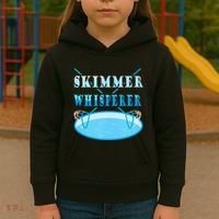 Cleaning The Pool Skimmer Whisperer Pool Guy Kids Hoodie thumb 3