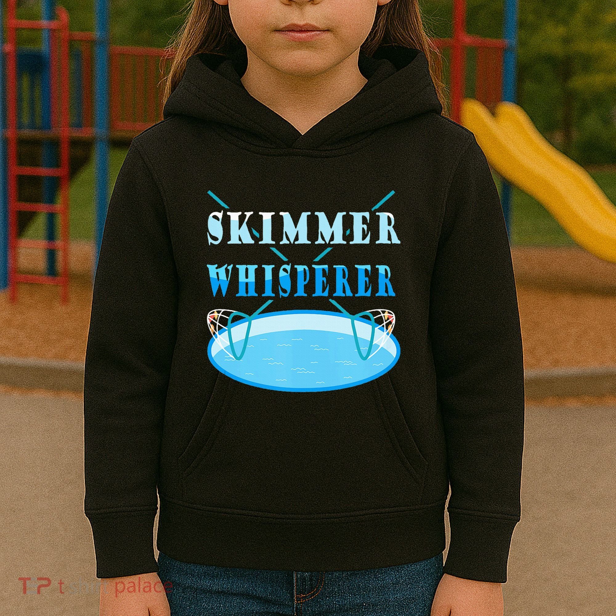 Cleaning The Pool Skimmer Whisperer Pool Guy Kids Hoodie