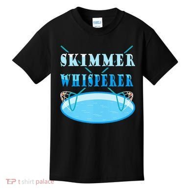 Cleaning The Pool Skimmer Whisperer Pool Guy Kids T-Shirt