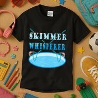 Cleaning The Pool Skimmer Whisperer Pool Guy Kids T-Shirt thumb 3