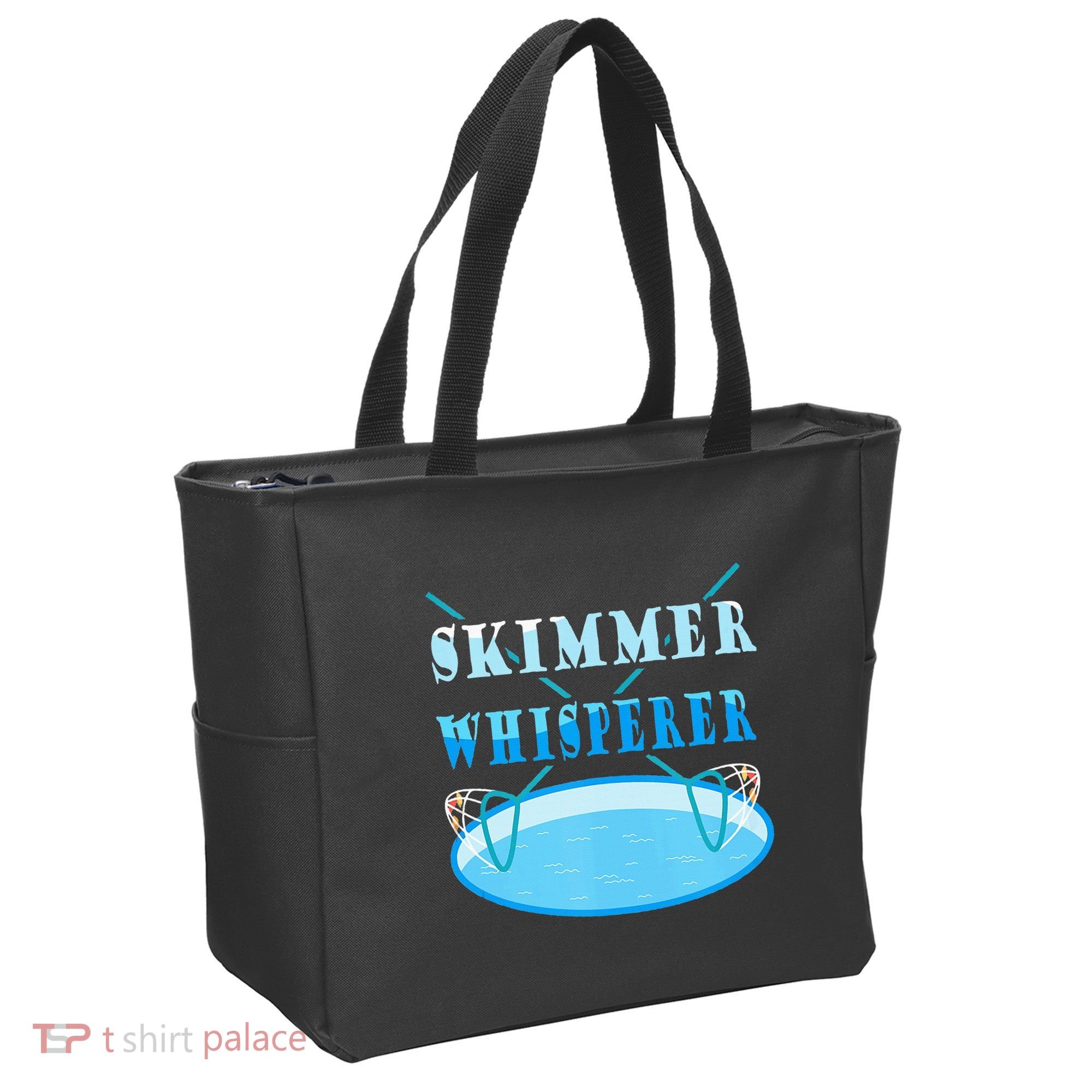Cleaning The Pool Skimmer Whisperer Pool Guy Tote Bag