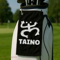 Coqui Taino Puerto Rico Frog Boricua Golf Towel thumb 2