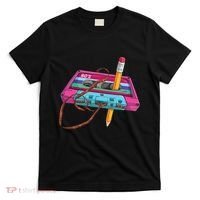 Cassette Tape Pencil 70S 80S 90S Music Mixtape T-Shirt thumb 0